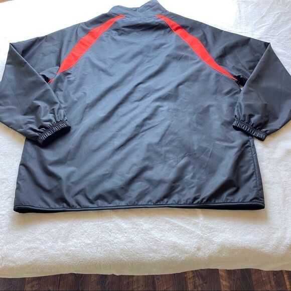 NHL Red Wings Windbreaker Style Jacket Black and Red Size Large - Picture 2 of 11